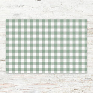 Gingham Chequered Patten in Pastel Colours Tissue Paper