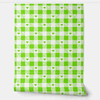 Gingham Chequered Pattern Heart Plaids