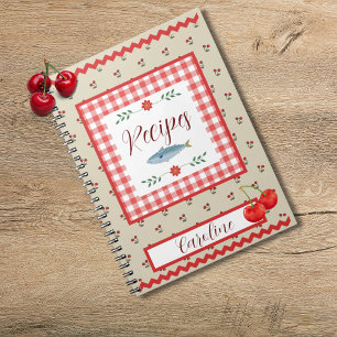 Gingham Cherry Recipe Notebook