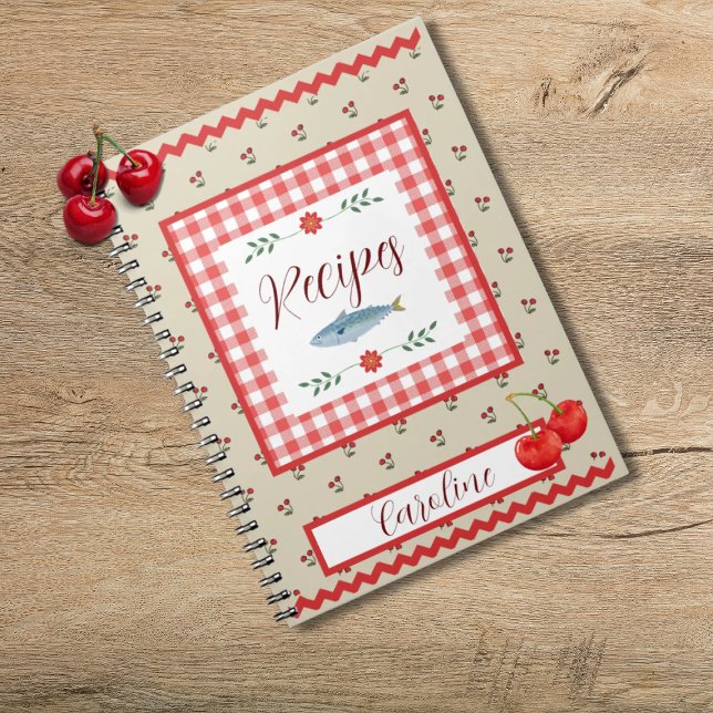 Gingham Cherry Recipe Notebook (Creator Uploaded)