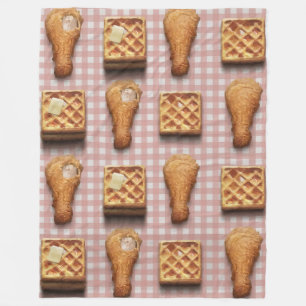 gingham chicken waffles blanket