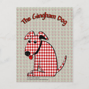 Gingham Dog Postcard