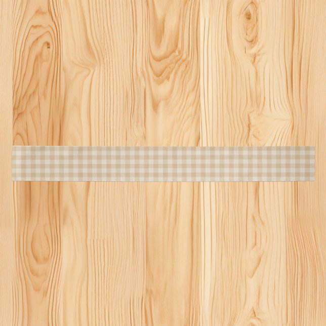 Gingham Elegant Cream Satin Ribbon (Creator Uploaded)