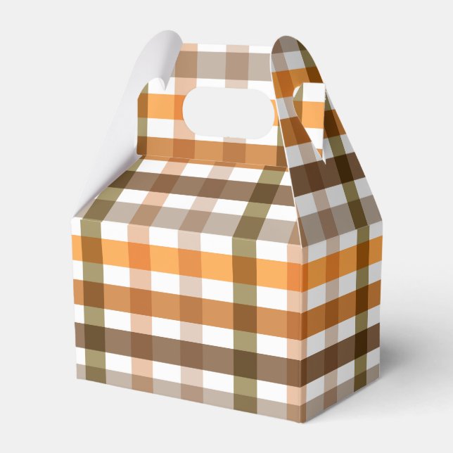 Gingham Favour Box (Front Side)