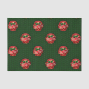 Gingham Feliz Navidad Tissue Paper