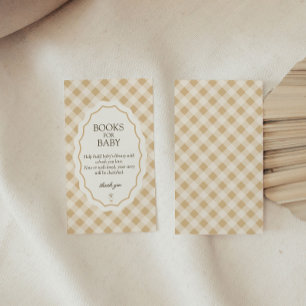 Gingham Goose Books for Baby Enclosure Card