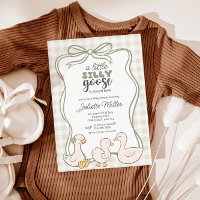 Gingham Goose Gender Neutral Baby Shower