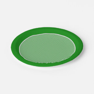 Gingham-Green-Paper Plates