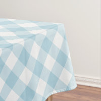 Gingham Light Blue And White Plaid Pattern