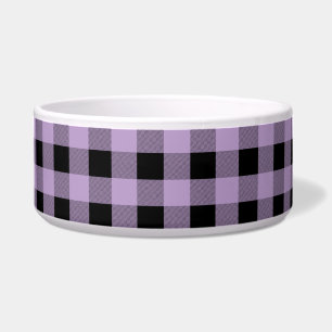 GIngham Lilac and Black