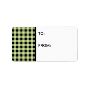 Gingham Mint and Black Label