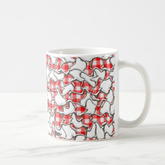 Gingham Mosaic Tiles Coffee Mug (Right)