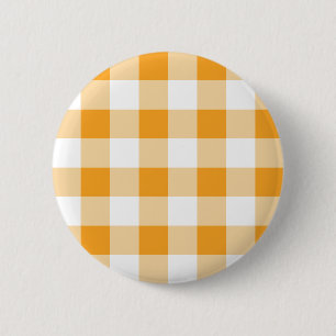 Gingham Pattern 6 Cm Round Badge