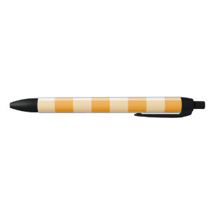 Gingham Pattern Black Ink Pen