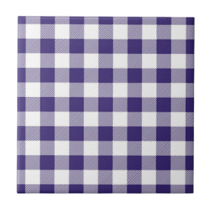 Gingham Pattern Ceramic Tile