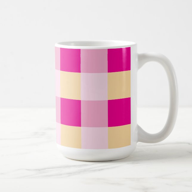 Gingham Pattern  Coffee Mug (Right)