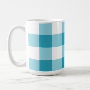 Gingham Pattern Coffee Mug