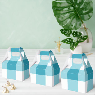 Gingham Pattern  Favour Box
