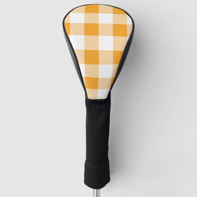 Gingham Pattern Golf Head Cover (Front)