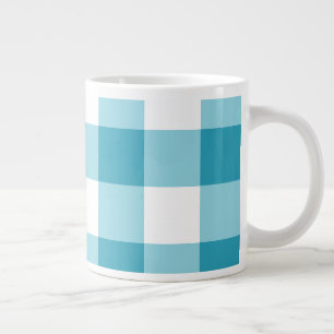 Gingham Pattern  Large Coffee Mug