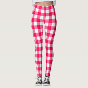 Gingham Pattern Leggings