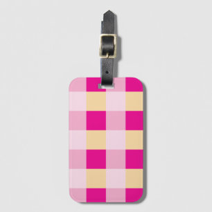 Gingham Pattern  Luggage Tag