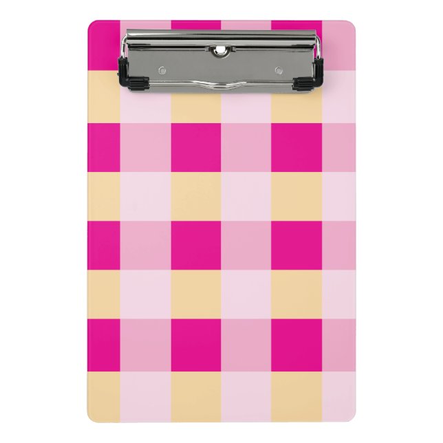 Gingham Pattern  Mini Clipboard (Front)