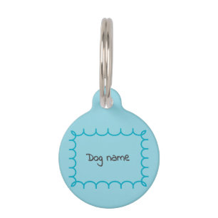 Gingham Pattern Pet Tag