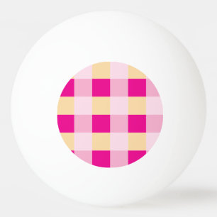 Gingham Pattern Ping Pong Ball