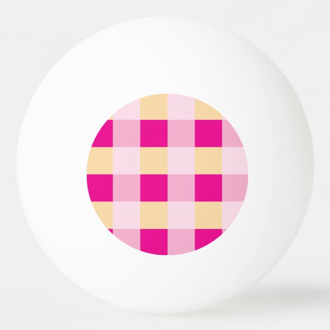 Gingham Pattern  Ping Pong Ball (Front)