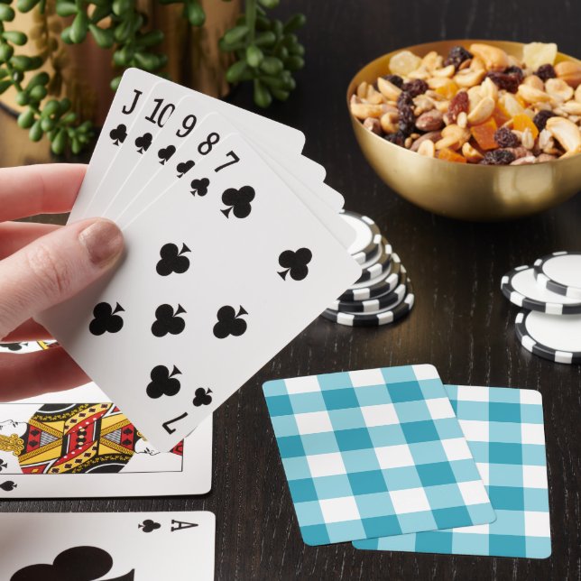 Gingham Pattern  Playing Cards (In Situ)