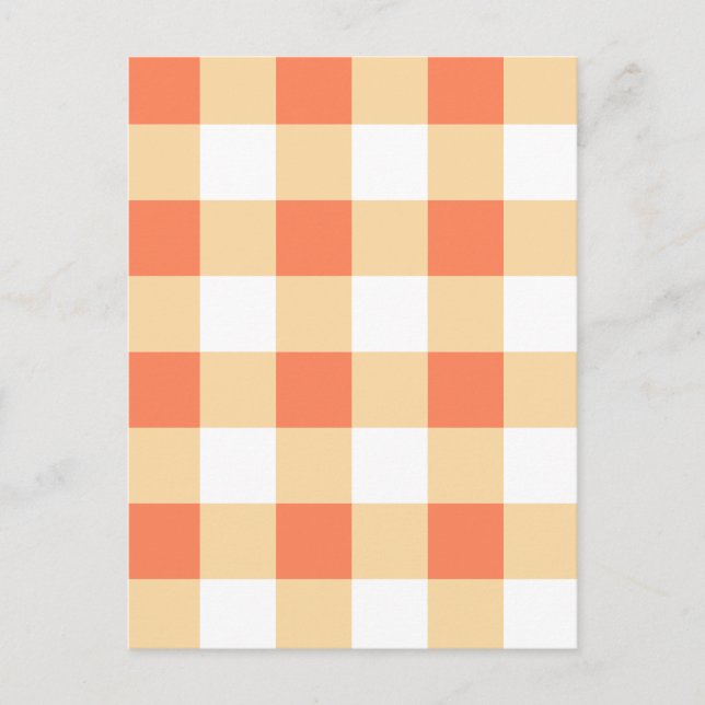 Gingham Pattern Postcard (Front)