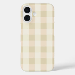 Gingham Pink & Cream iPhone 16 Case