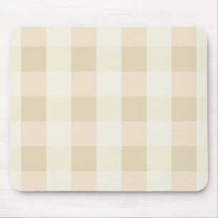 Gingham Pink & Cream Mouse Pad
