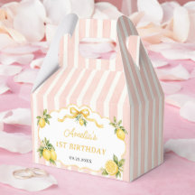 Gingham Pink Lemon Themed 1st Birthday