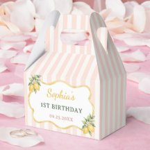 Gingham Pink Lemon Themed 1st Birthday