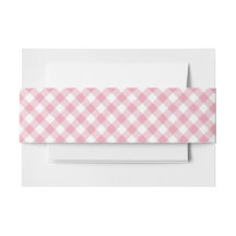 Gingham Pink White