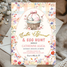 Gingham Pink Wildflower Easter Egg Hunt and Brunch