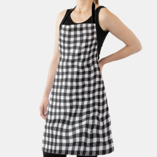 Gingham Plaid Pattern Apron