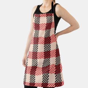 Gingham Plaid Pattern Apron