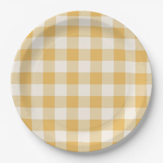 Gingham Plaid Plates