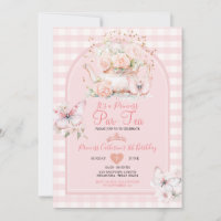 Gingham Princess ParTea Pink Butterfly Birthday