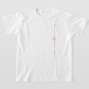 Gingham Recipes Blush Pink Check Cute Feminine T-Shirt