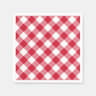 Gingham (Red) Napkin