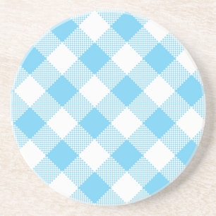 Gingham Series---Blue Coaster 1 of  many colours