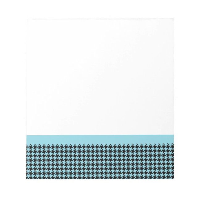 Gingham Sky and Black Notepad (Front)