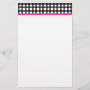 Gingham Stationary Stationery