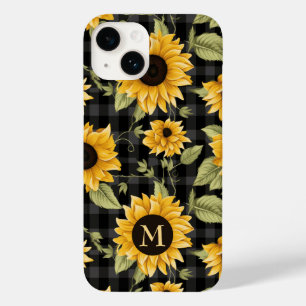 Gingham Sunflowers Pattern Case-Mate iPhone 14 Case