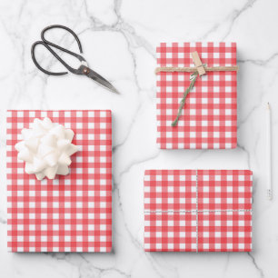Gingham Wrapping Paper Sheets