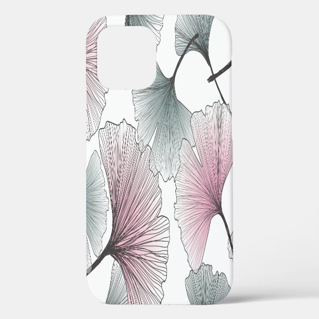 Gingko biloba hand-drawn. Case-Mate iPhone case (Back)